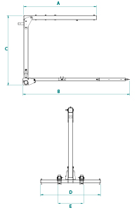 Crane fork for table forms